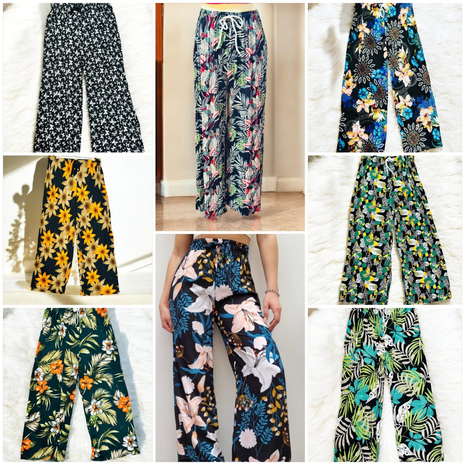 Pantalón Valtor Viscosa Estampado Floral